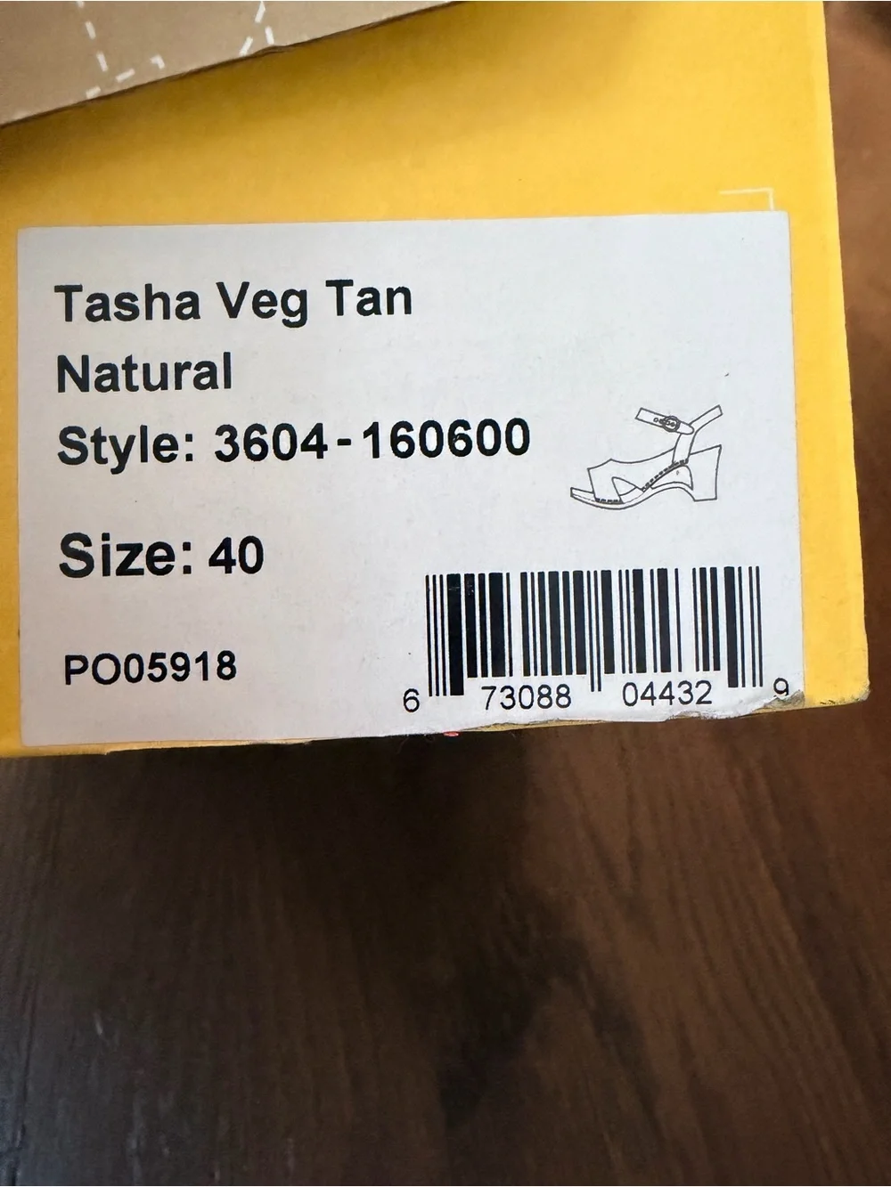 Dansko Tasha Natural Tan Leather Cutout Platform Wedge Sandals Size 40 / 9.5-10